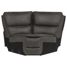 Marcell 6 Piece L-Shaped Power Reclining Sectional with Console – Grey