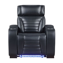 Ephron - Power Motion Recliner With Power Headrest & LED - Black