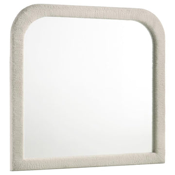 Sonya - Upholstered Bedroom Dresser Mirror - Ivory