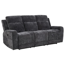 Kennett 3 Piece Chenille Power Reclining Sofa Set – Dark Grey
