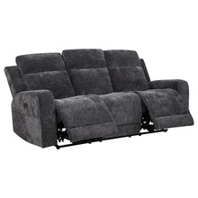 Kennett 3 Piece Chenille Power Reclining Sofa Set – Dark Grey