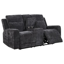 Kennett 3 Piece Chenille Power Reclining Sofa Set – Dark Grey