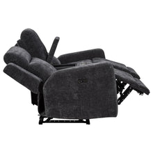Kennett 3 Piece Chenille Power Reclining Sofa Set – Dark Grey