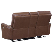Greenfield 3 Piece Power Reclining Sofa Set – Saddle Brown