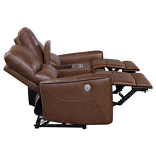 Greenfield 3 Piece Power Reclining Sofa Set – Saddle Brown
