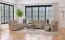 Brentwood 3 Piece Upholstered Reclining Sofa Set – Taupe