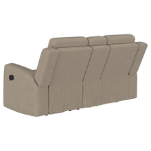 Brentwood 3 Piece Upholstered Reclining Sofa Set – Taupe