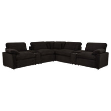 Collins 7 Piece Modular Power Reclining Sectional – Chocolate Brown