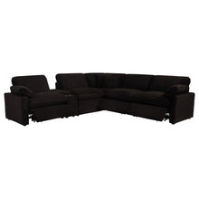 Collins 6 Piece Modular Power Reclining Sectional – Chocolate Brown