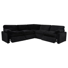 Collins 5 Piece Modular Power Reclining Sectional – Black