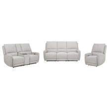 Sylmar 3 Piece Chenille Power Reclining Sofa Set – Dove Grey