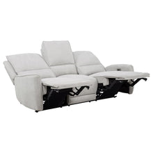 Sylmar 3 Piece Chenille Power Reclining Sofa Set – Dove Grey
