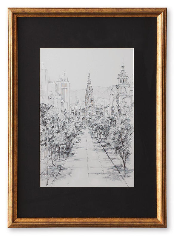 Lemmill Wall Art Black / White