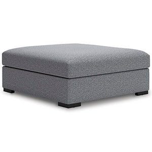 Bealton - Salt And Pepper - Oversized Accent Ottoman