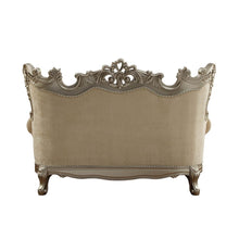 Ranita - Loveseat With 6 Pillows - Fabric & Champagne