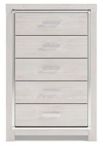 Altyra - White - Five Drawer Chest