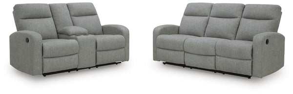 Gauntlet 2 Pc. Reclining Sofa And Loveseat Sterling