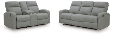 Gauntlet - 2 Pc. - Reclining Sofa And Loveseat - Sterling