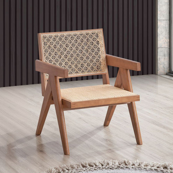 Velentina Accent Chair Rattan & Natural