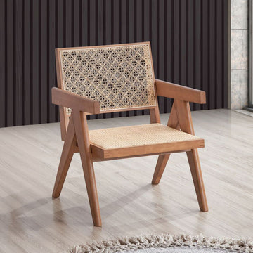 Velentina - Accent Chair - Rattan & Natural
