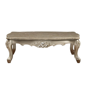 Ranita - Coffee Table - Marble Top & Champagne