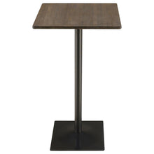 Cavalier - 3 Piece Square Bar Table Set - Dark Elm and Black