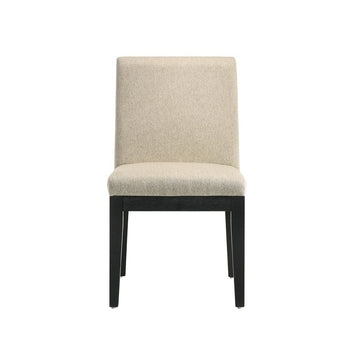 Froja - Side Chair (Set of 2) - Beige Fabric & Black