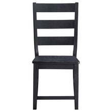 Newport - Ladder Back Wood Dining Side Chair (Set of 2) - Black