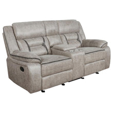 Greer 3 Piece Upholstered Reclining Sofa Set – Taupe