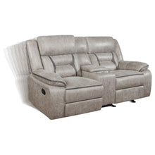 Greer 3 Piece Upholstered Reclining Sofa Set – Taupe