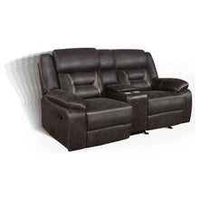 Greer 3 Piece Upholstered Reclining Sofa Set – Brown