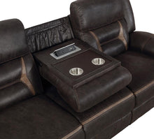 Greer 3 Piece Upholstered Reclining Sofa Set – Brown
