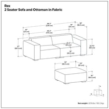 Rex - Handcrafted Sectional Sofa And Ottoman