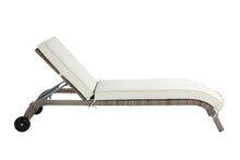 Salena - Patio Lounge Chair - Beige Fabric & Gray Finish - 13"