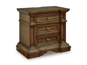 Frantanna - Three Drawer Night Stand - Brown