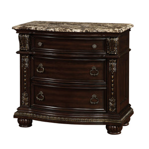 Fromberg - Nightstand - Brown Cherry