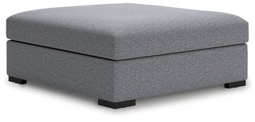 Bealton - Oversized Accent Ottoman - Salt And Pepper