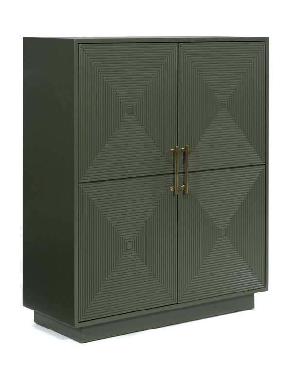 Geirwood Accent Cabinet Dark Green