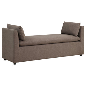 Robin - Upholstered Accent Bench With Raised Arms And Pillows