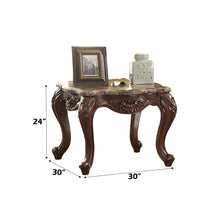 Jardena - End Table - Marble Top & Cherry Oak