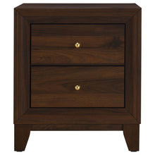 Welsley - 2-Drawer Nightstand Bedside Table - Walnut