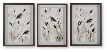 Honslow - Wall Art Set (Set of 3) - Brown / Black / White