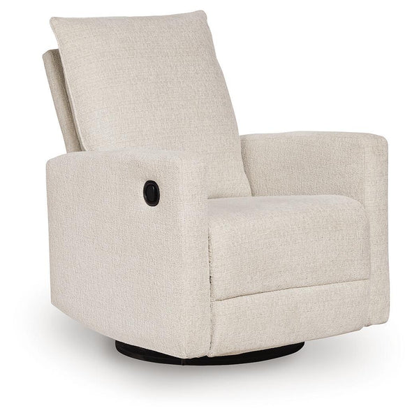 Oaklynn-Manor Swivel Glider Recliner Canvas