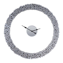 Kachina - 39" Wall Clock - Mirrored & Faux Gems