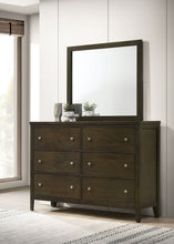 Wilkes - 6-Drawer Dresser And Mirror - Dark Cocoa