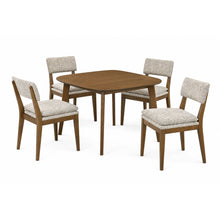 Miller - 39" Square Dining Table With 4 Side Chairs - Walnut