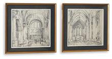 Downyard - Wall Art Set (Set of 2) - Black / Beige