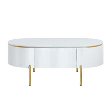 Daveigh - Coffee Table - White High & Gold