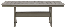 Visola - RECT Dining Table w/Umb OPT - Gray