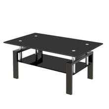 Tempered Glass Table With Storage
